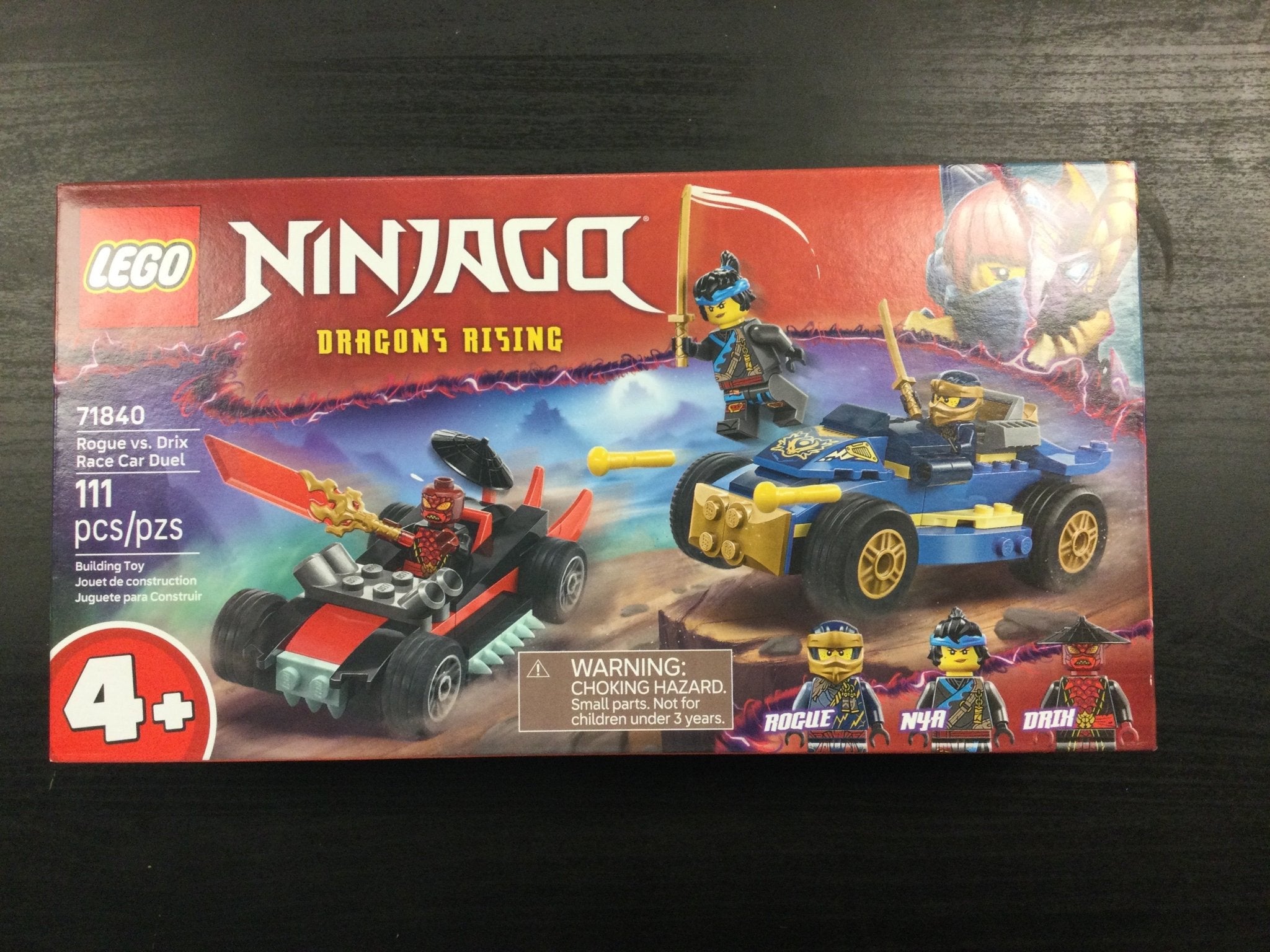 Lego NINJAGO 71840 Rougue Vs Drix Race Car Duel -